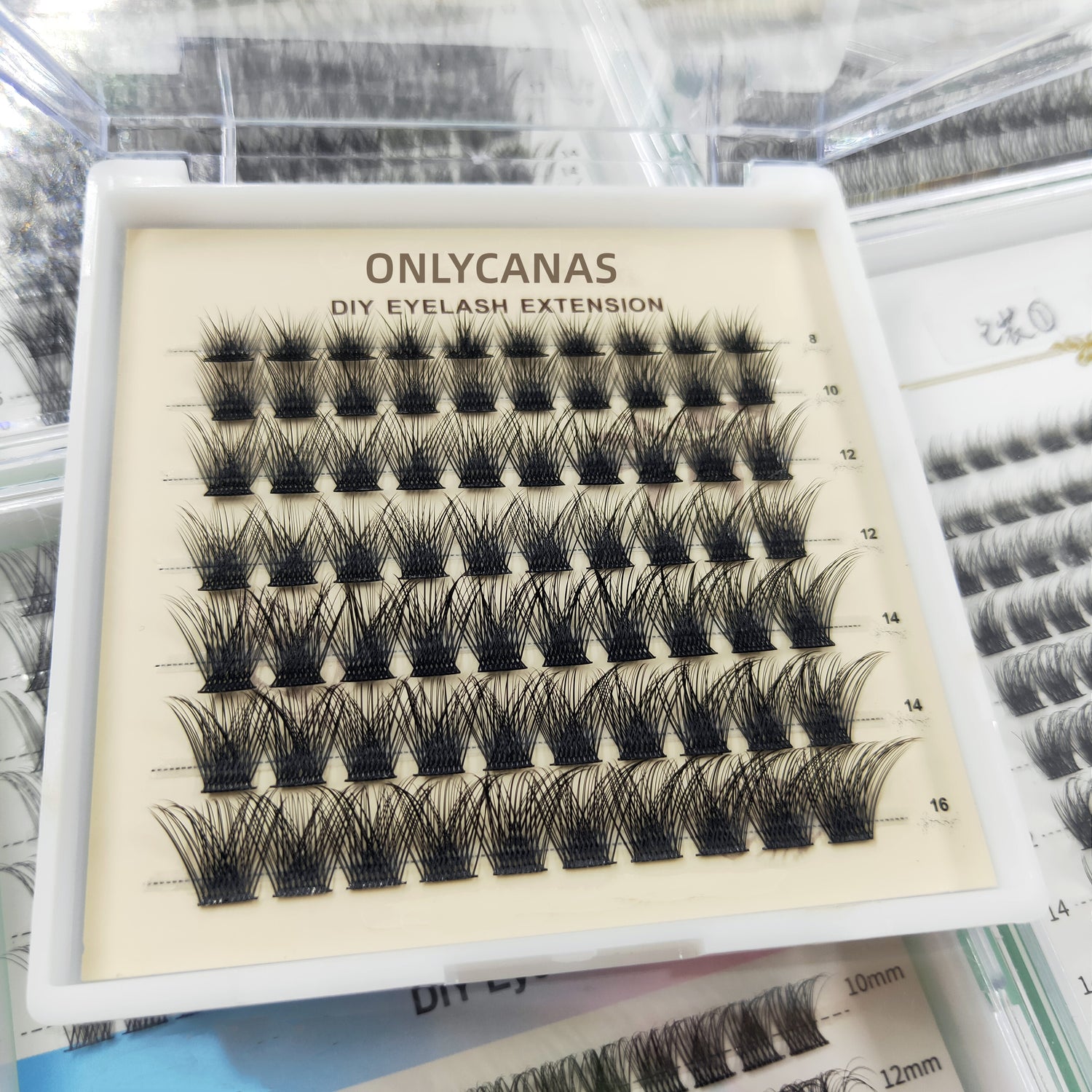 Wholesale Cluster False Eyelashes Tray Diy Eyelash Clusters