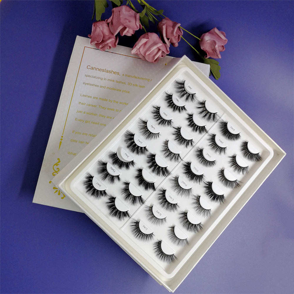 Factory Wholesale Stock Custom Logo Design Eyelash Packaging Box