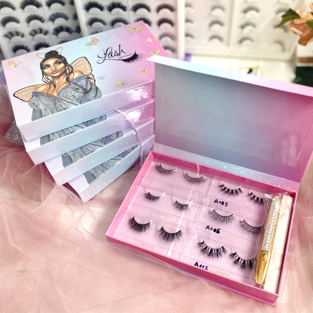 Custom Logo Printing Eyelash Packaging Box