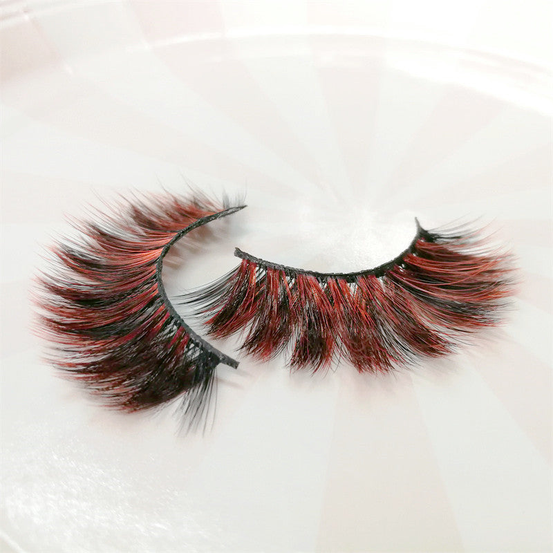 Colored Mink Eyelashes Wholesale 3d Colored Eyelash Strips