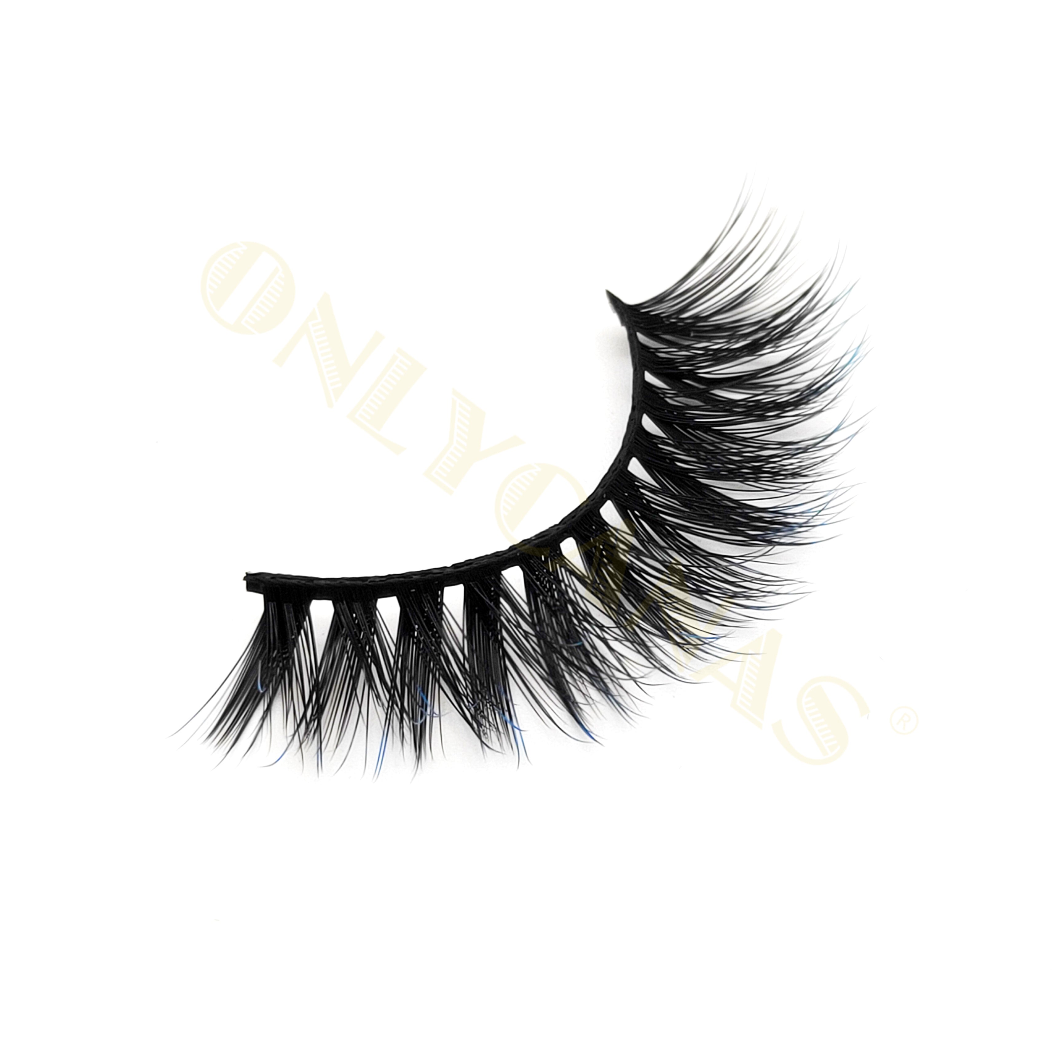 Premium Cashmere Matte Black Double Tip Eyelashes