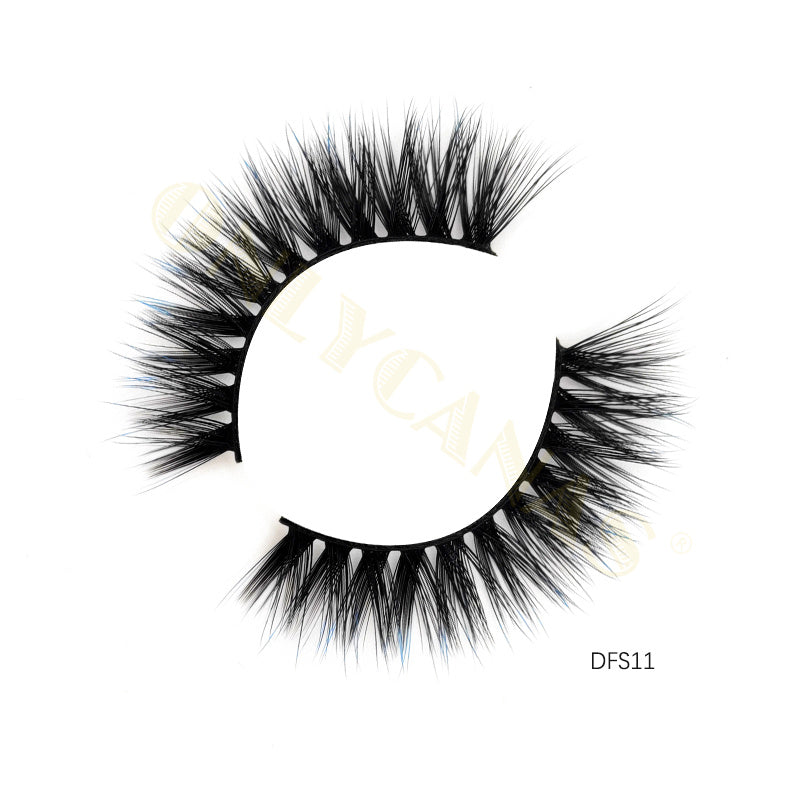 Premium Cashmere Matte Black Double Tip Eyelashes