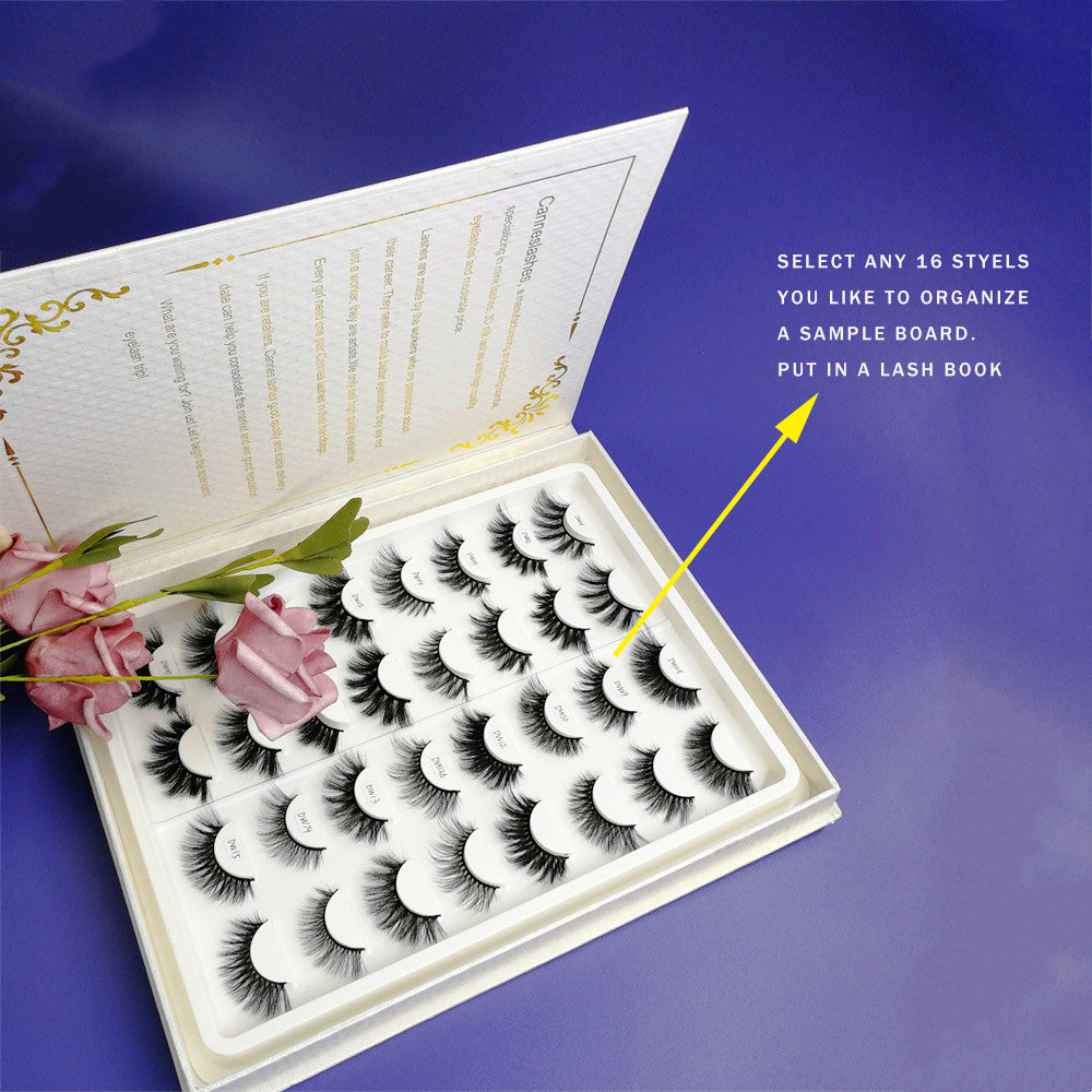 Promotion Price16 Pairs Of Short Mink Eyelashes Set