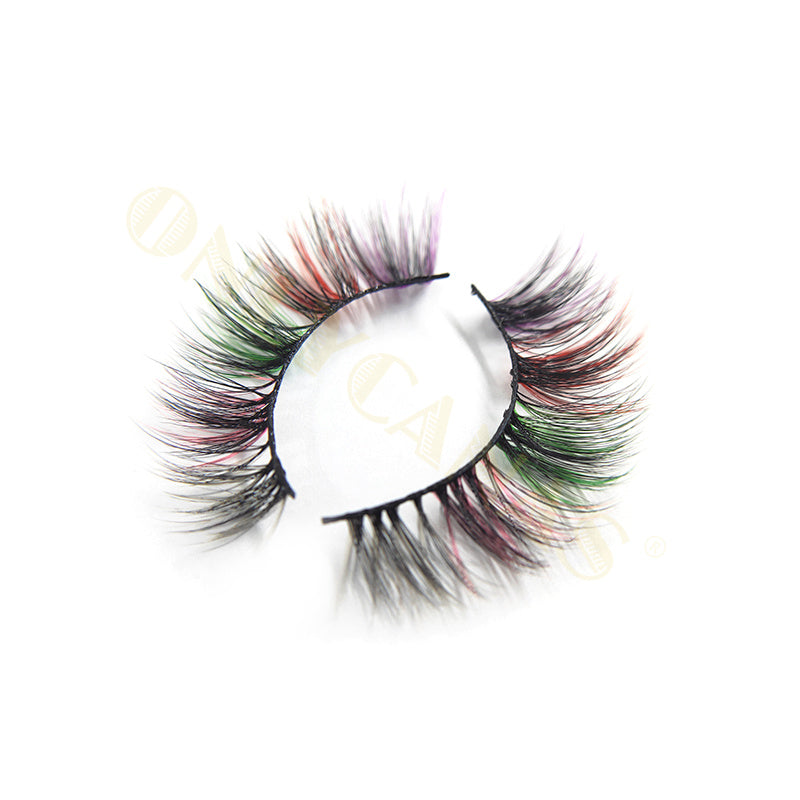 Fluffy Realistic Rainbow Mink Eyelashes