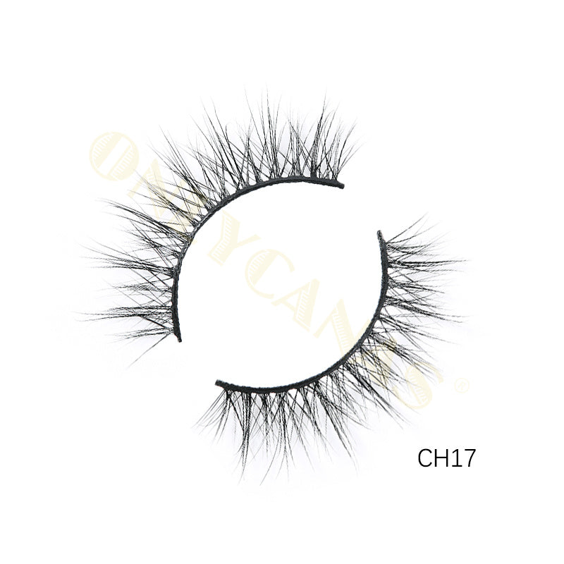 Hot selling Slim Short Natural Mink Eyelashes