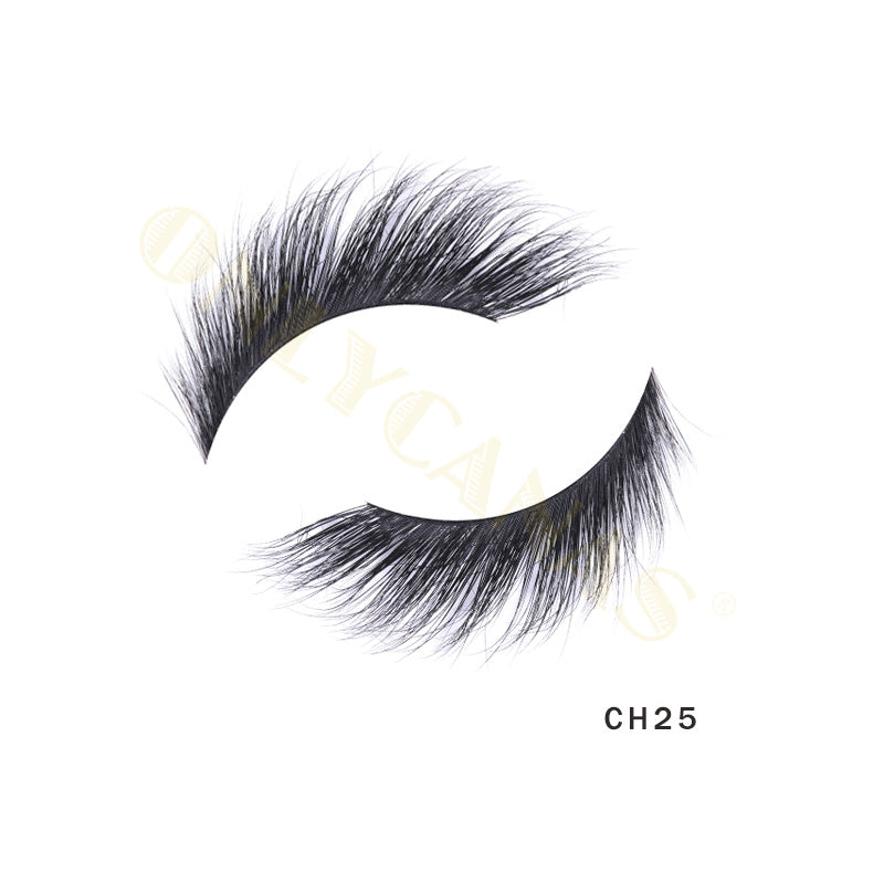 Hot selling Slim Short Natural Mink Eyelashes